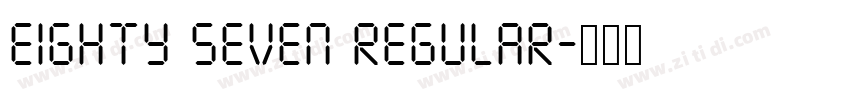 Eighty Seven Regular字体转换